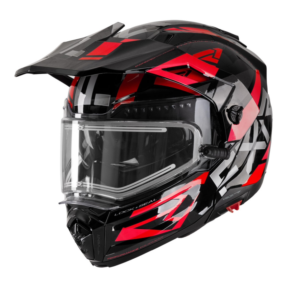Шлем FXR Maverick X с подогревом (Black Red) 220623-1020 Размер XL