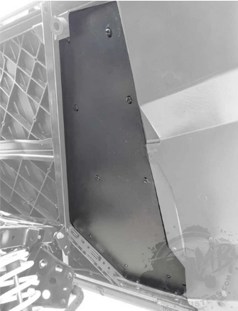 Защита откидного кузова от грязи MudBusters для Polaris Ranger 1000 2018+ MBBED18