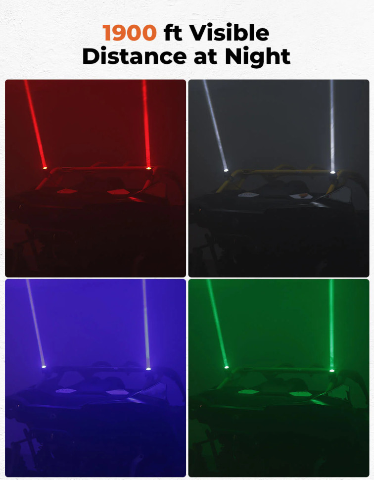 Фонари (LED флагшток) направленного светового пучка на дуги 1.5-2.0 Kemimoto B0804-03407-BK