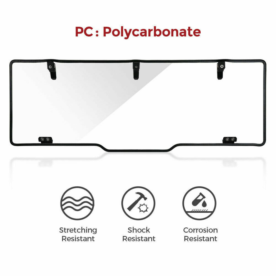 Стекло заднее Kemimoto для Polaris Ranger XP 1000 2018+ B0110-02001CL