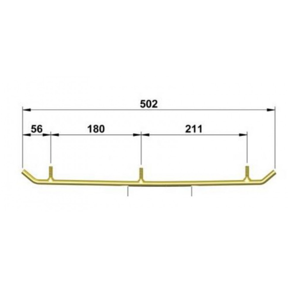 Подрезы /коньки с карбидной пайкой 10см для снегоходных лыж Yamaha VK540 /Viking 540 8AC-23731-00-00 /8AC-23731-01-00 /88T-23731-00-00 /88T-23731-00-XX RiderLab KR94 KR94