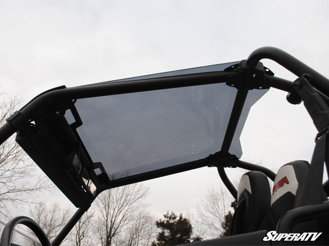 Крыша прозрачная пластиковая SuperAtv для Polaris RZR 900 1000 2014+ ROOF-P-RZR-1K-002 Со спойлером