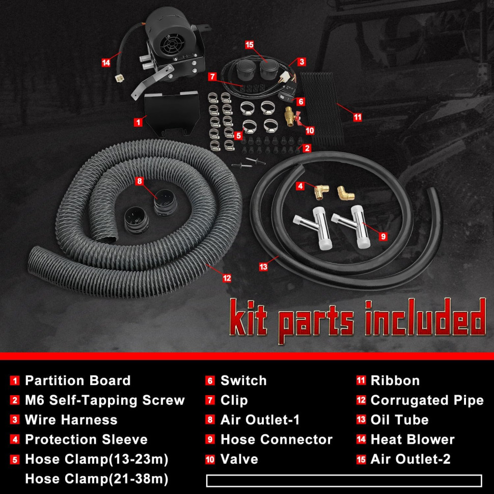 Печка обогрева кабины Inferno Heater для квадроцикла Can-Am Maverick X3 SSHK609-00 SSHK60900