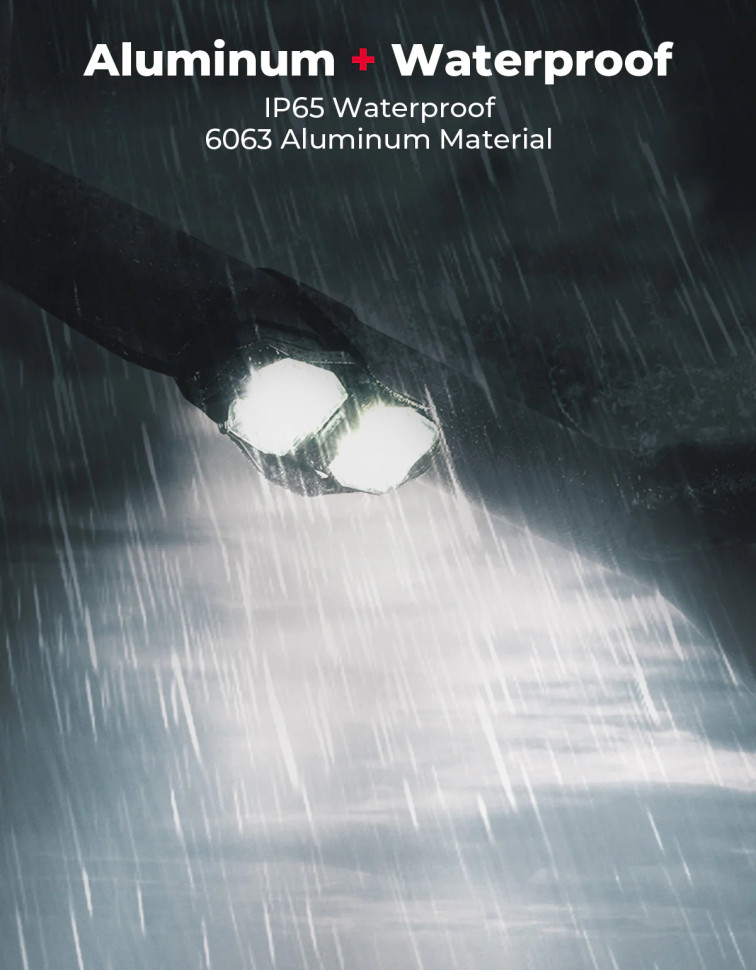 Универсальная подсветка салона на дуги каркаса 1.5-2.0 дюйма Kemimoto B0807-00101BK