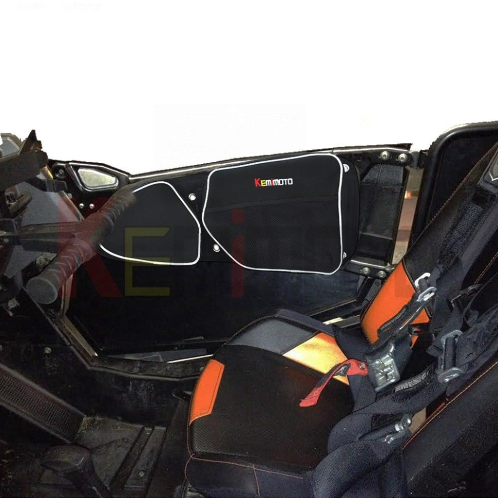 Сумки на двери Kemimoto с защитой коленей для Polaris RZR 900 1000 FTVDB002