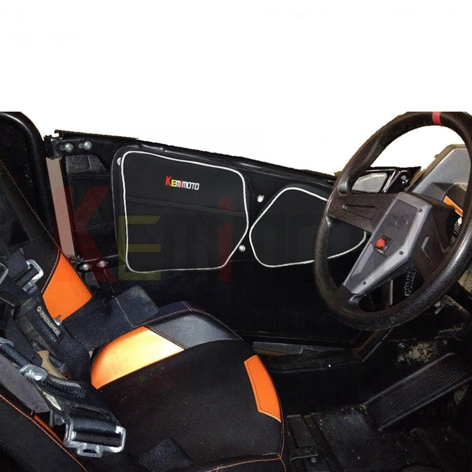 Сумки на двери Kemimoto с защитой коленей для Polaris RZR 900 1000 FTVDB002
