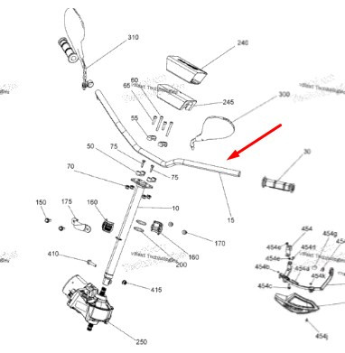 РУЛЬ ДЛЯ КВАДРОЦИКЛА BRP CAN-AM 2018 709402063