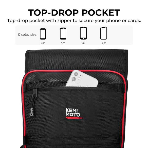 Сумка центральная между сидений Kemimoto для Polaris RZR XP 1000/570/800/900 B0113-04701BK