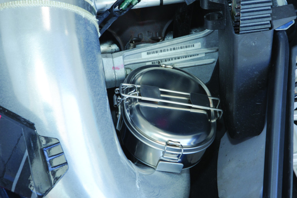 Котелок для приготовления пищи от выхлопного коллектора снегохода Ланч бокс, Хотдогер, HOT POT, Food Warmer, Muffpot 12-1822 SM-12570 12-18250