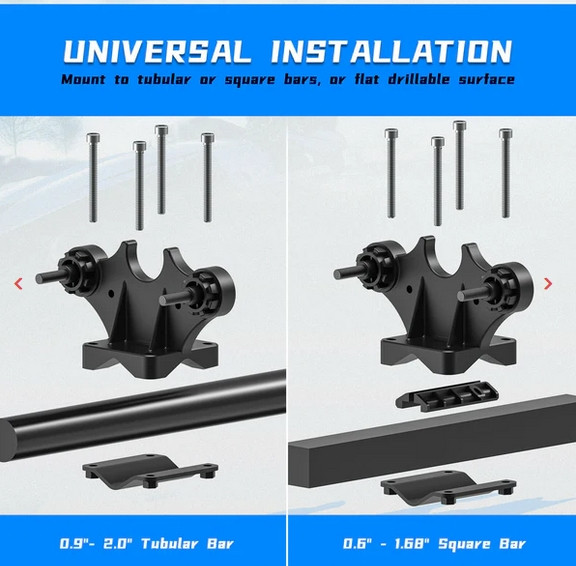 Универсальный держатель двойной Kemimoto B0116-00801BK 21535 21505