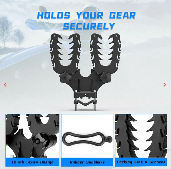 Универсальный держатель двойной Kemimoto B0116-00801BK 21535 21505