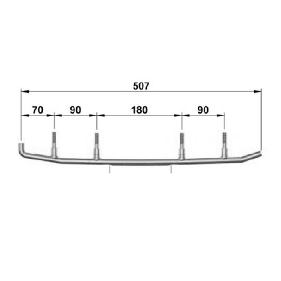 Коньки лыж усиленные 160 мм Sledex для Yamaha 8EN-23731-01-00 / 8JD-23731-00-00 / 8EK-23751-00-00 / 8EK-F3731-01-00 / SMA-F3731-EK-00 / 8EN-F3731-01-00 / 8GP-23731-00-00 / EYV3-6580 / WYV-6580 4505-03 SLD-0081-019