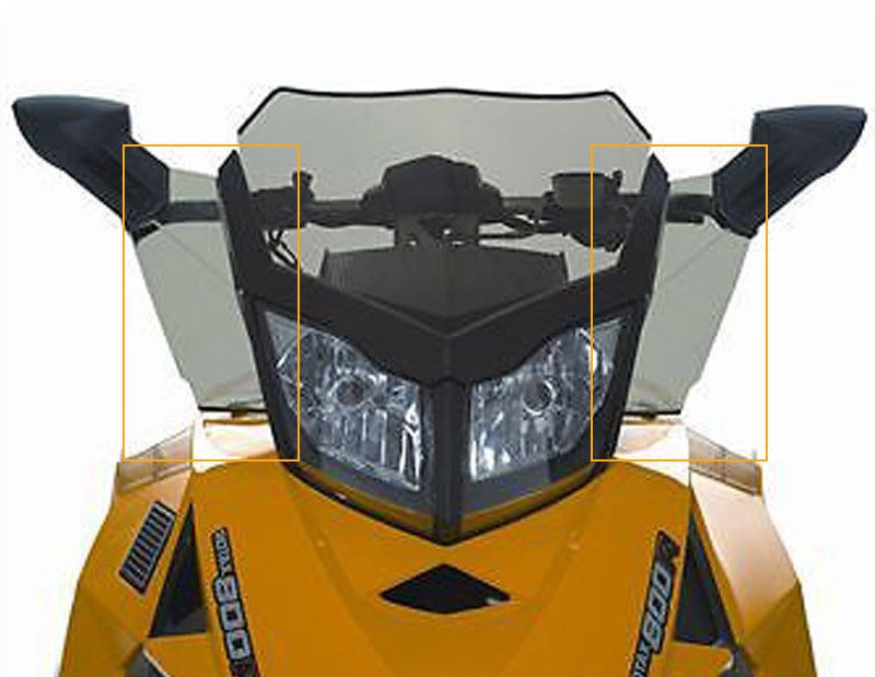 Дефлекторы среднего и высокого стекла Ski-Doo REV XP 860200084