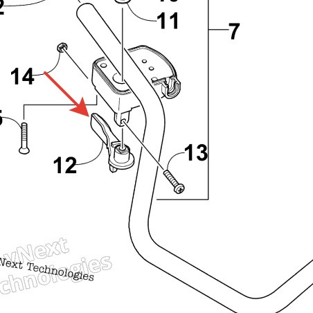 Курок газа Arctic Cat 0409-133 0409-133