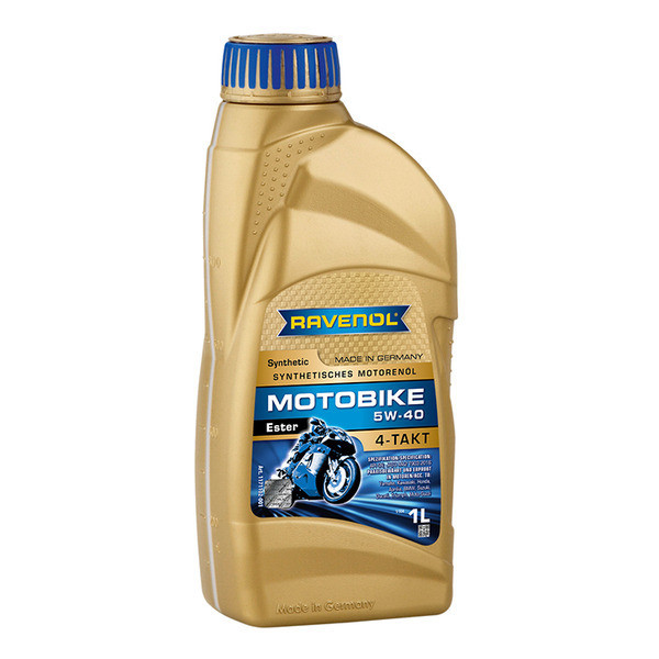Моторное масло RAVENOL Motobike 4-T Ester SAE 5W-40 5w40 (1л) 1171102-001-01-999 4Л 1151210-001-01-999 293600122 779134 779291 4 Литра