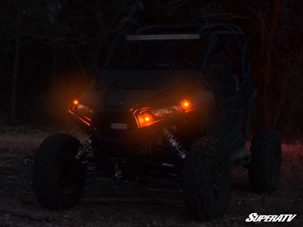 Комплект поворотников с сигналом SuperATV для Polaris RZR 900/1000 2015+ TSK-P-RZR-003