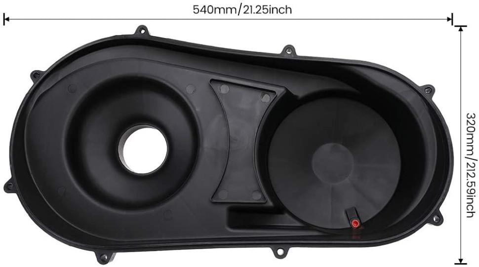 Крышка вариатора Kemimoto для Polaris General / RZR 1000 2635611 B0901-01401BK