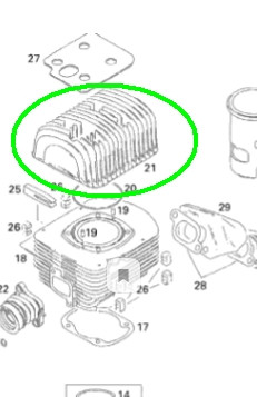 Skandic Tundra 300F 2007 Головка блока 420823786