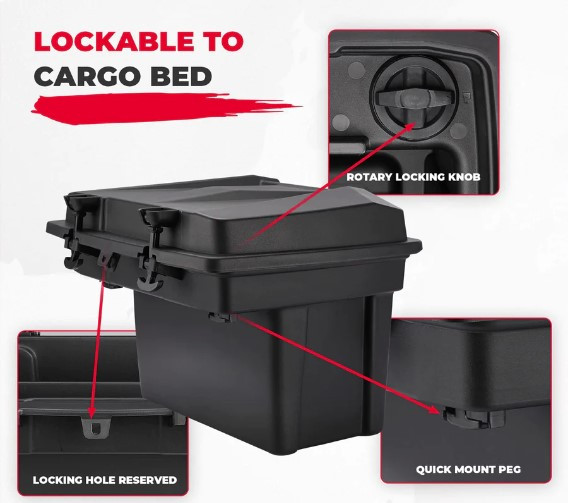 Кофр быстросъемный 35л в кузов для CanAm Defender CA0086