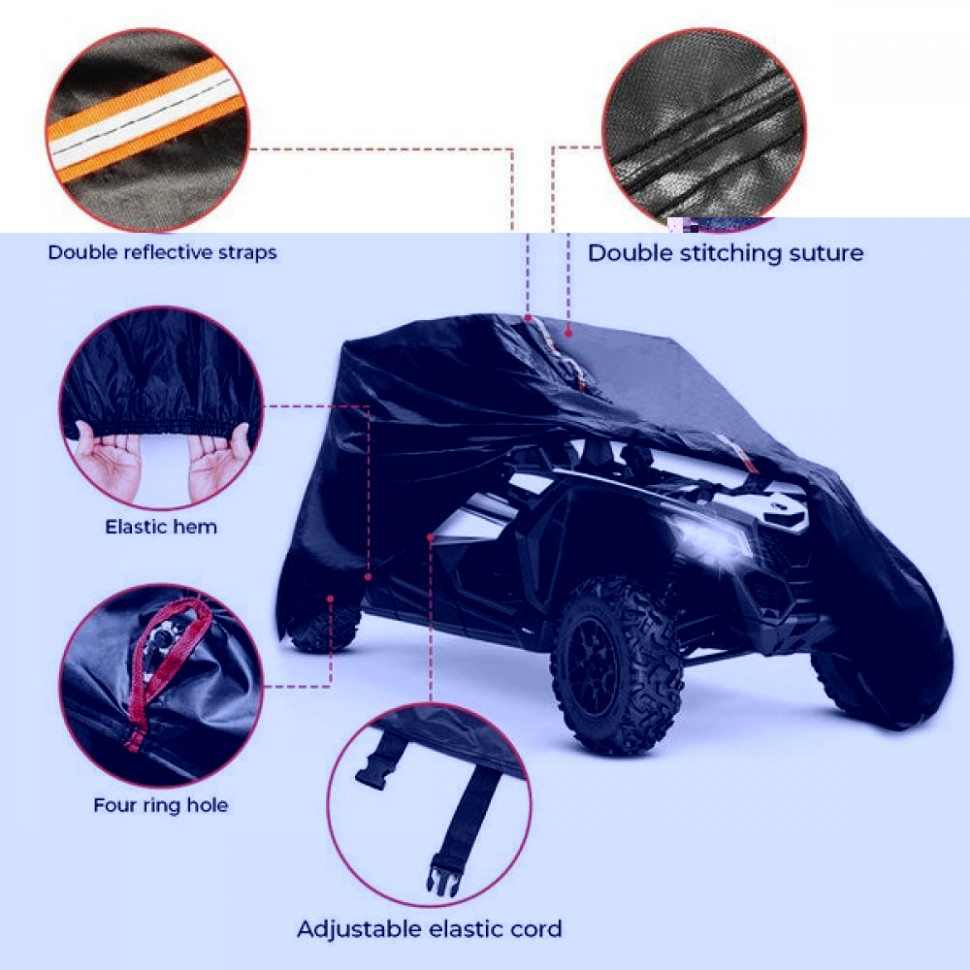 Чехол для 4-х местных Can-Am Maverick X3 MAX Kemi Moto B0111-02602BK B0111-02602BK