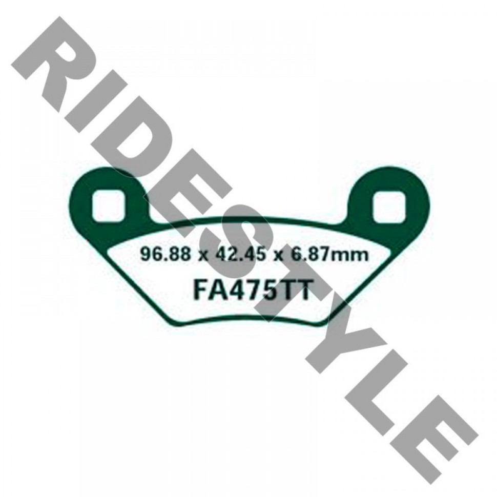 Тормозные колодки EBC для Polaris FA475TT FA475TT