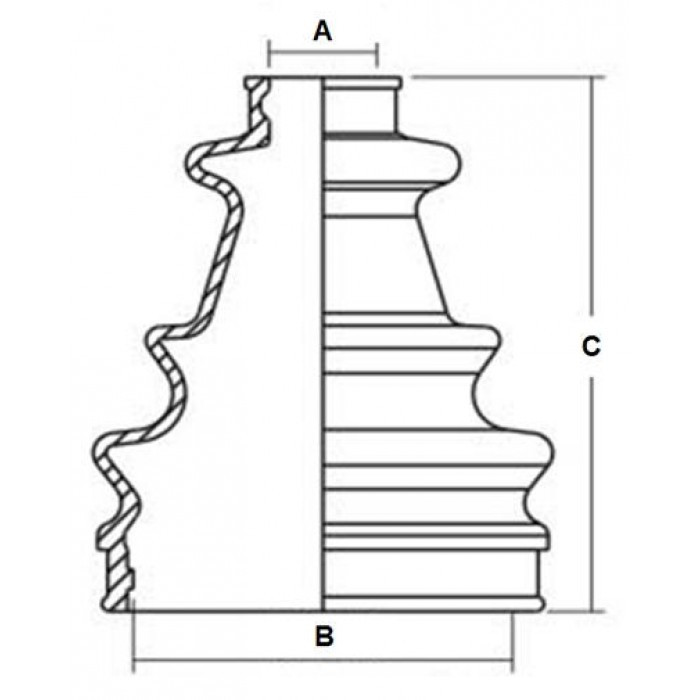 Пыльник шрус AT-08541 705400126; 2201373; 3HN-2510G-00-00, 5UH-2510G-00-00, 5GH-2510G-00-00, 4KB-2510G-00-00, 4S1-2510G-00-00, 4S1-2510G-01-00, 4KB-2510G-10-00, 5KM-2510G-00-00, 4WV-2510G-00-00, 5GT-2510G-00-00, 5KM-2510G-11-00, 4S1-2530X-00-00, 5KM-2530X