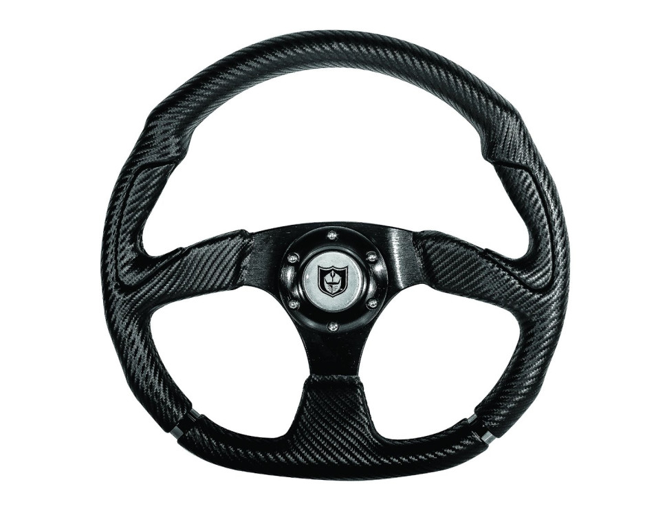 Руль спортивный Pro Armor для SxS универсальный  Карбон, плоский низ