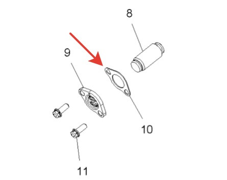 Прокладка натяжителя цепи ГРМ Polaris Sportsman 850 5813135 5813135