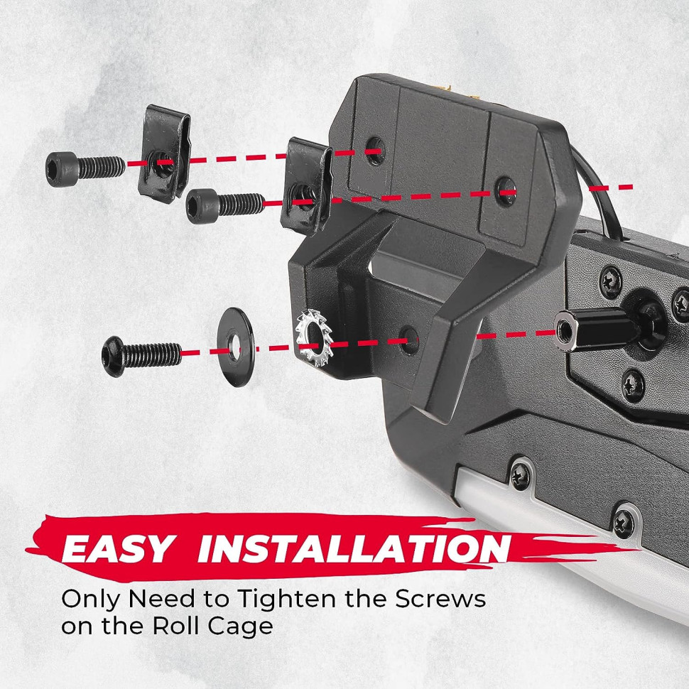 Зеркало центральное с подсветкой Kemimoto для Polaris RZR PRO XP  2883763 B0106-03201BK KM0026-2
