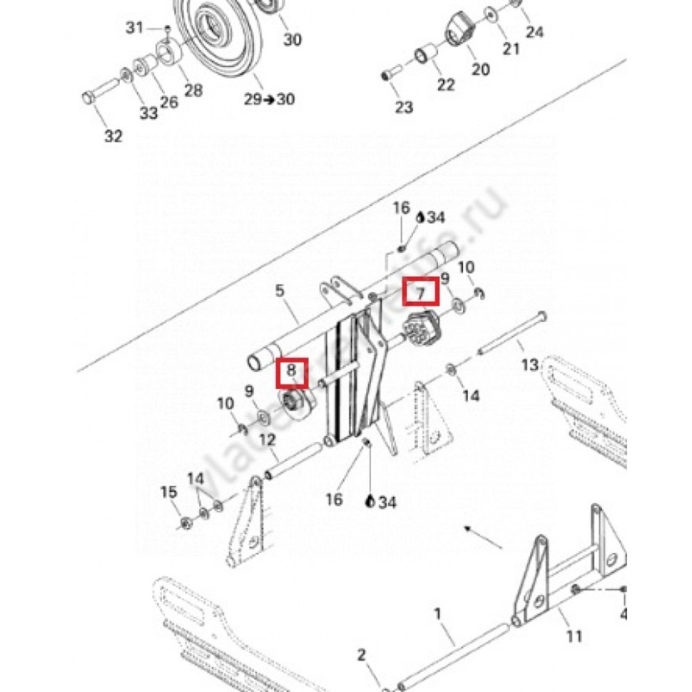Упоры пружин задней подвески снегохода BRP Ski-Doo LEGEND /SUMMIT /MXZ 2000-2007 503189773 /503189284 /503190023 /503189774 /503189283 /503190022 /54-32007 /SM-04057 SM-04057
