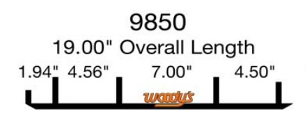 Коньки снегохода для Arctic Cat Bearcat / ZR / 0703-623 / EAT3-9850 / WAT-9850 8" карбидовый кант