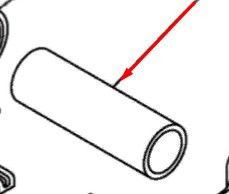 Втулка подшипников маятника Yamaha 5TG-25317-00-00 5TG-25317-01-00