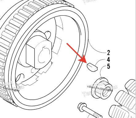 Сухарь генератора Arctic Cat 0829-012 0829-012