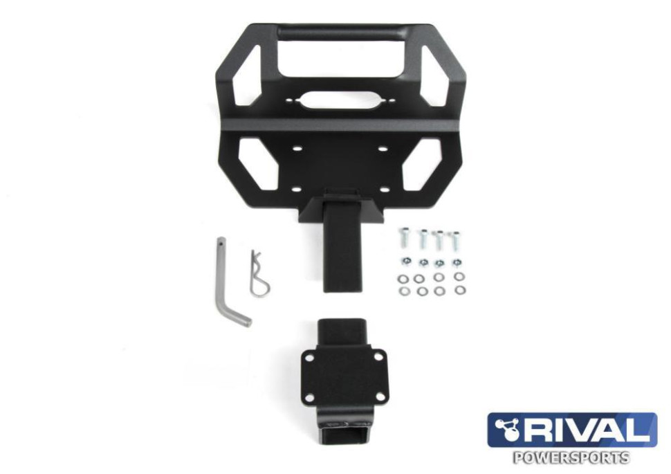 Площадка крепления лебедки на снегоход с комплектом крепежа (50мм квадрат) 444.0063.1