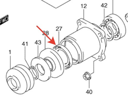 Сальник металлонаполн 27156-09F50