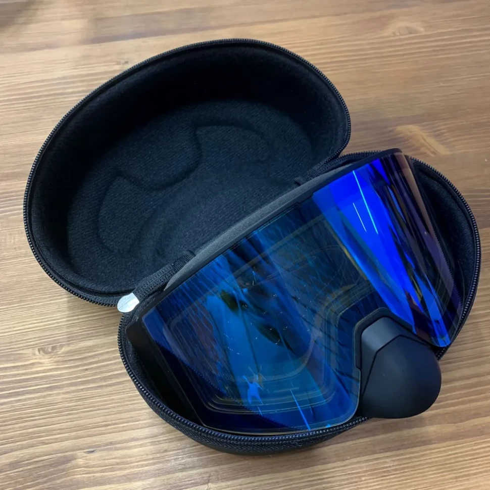 Снегоходные очки с подогревом HeatVue Dual Ice Blue yellow lens HB-20A-yellow-cystalblue