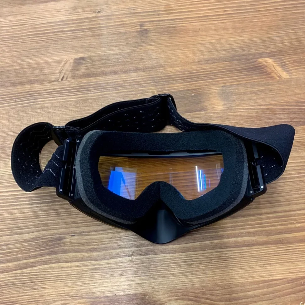 Снегоходные очки с подогревом HeatVue Dual Ice Blue yellow lens HB-20A-yellow-cystalblue