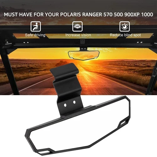Зеркало центральное Kemimoto для квадроцикла Polaris Ranger 1000 2017 2018 2019 2020 B0106-03601BK 