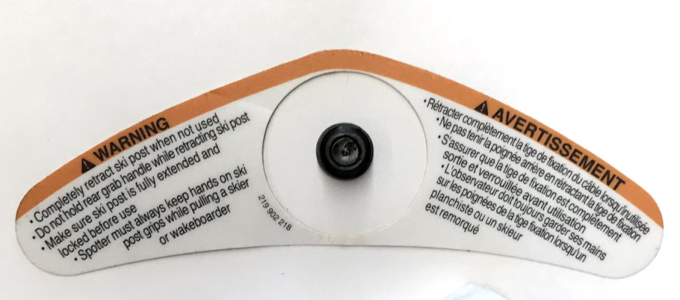 Наклейка предупреждения BRP  Warning Decal