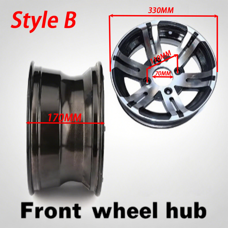 Диск алюминиевый для квадроцикла Rider Lab R12 4x110 ширина 7" вылет 3+4 RL1217 (перед)