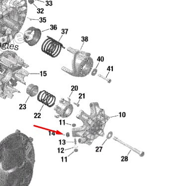 РОЛИК ВАРИАТОРА КВАДРОЦИКЛА BRP MAVERICK X3 420229991