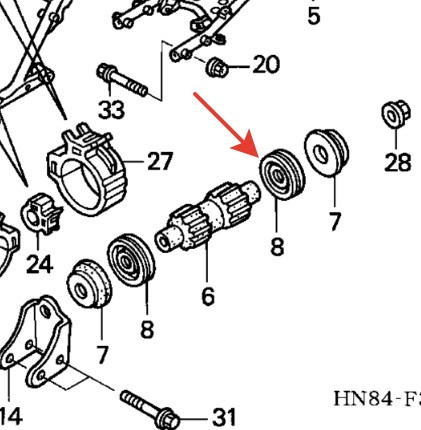 Пыльник подушки двигателя Honda TRX 680/650 Rincon 50303-HN8-000 50303-HN8-000