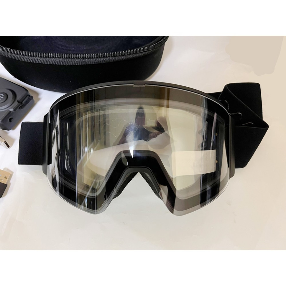 Очки /маска снегоходная с подогревом /прозрачная магнитная линза Rider Lab MASK100 MASK100