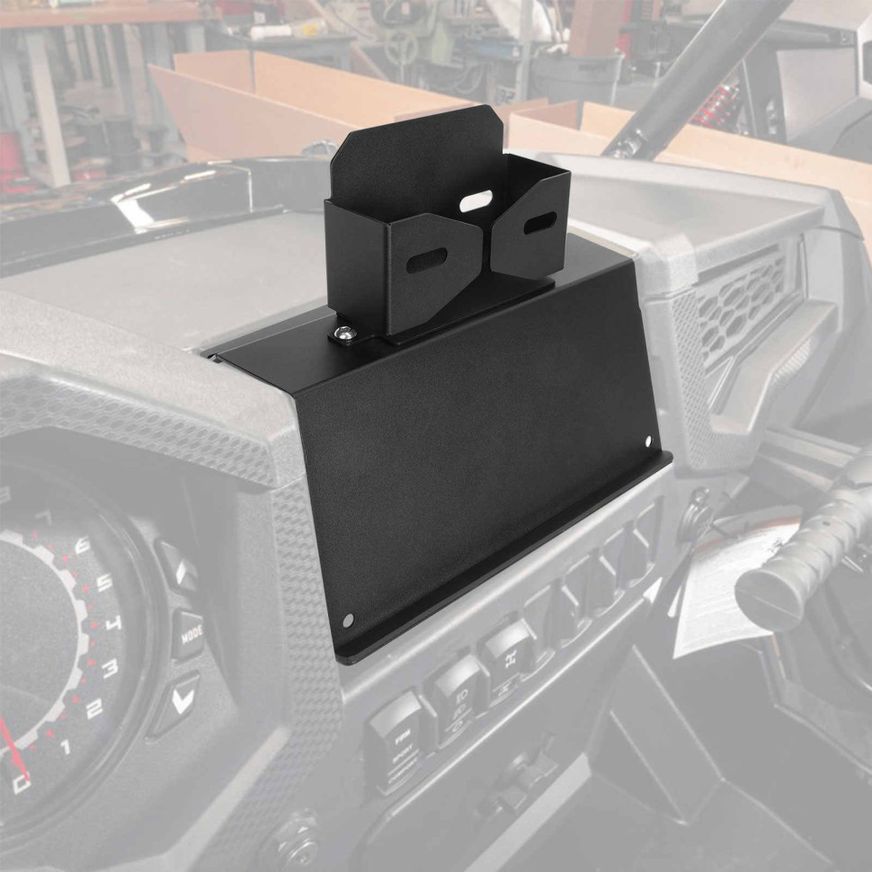 Подставка под планшет и рации Kemimoto  для Polaris RZR 1000 Turbo / Turbo S B0111-10101BK
