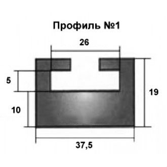 Склиз CP для Skidoo 01 профиль M549582, 549582, 560101900, 560102000, 560316600, 503188920, 560314400, 503189239, C40200503 01-55.38-1-01-01 CP01142 Графитовый