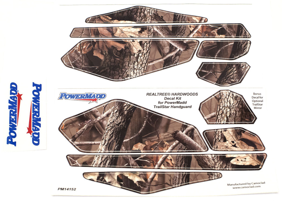 Наклейки на накладки на руль камуфляжные Powermadd 4320-0836