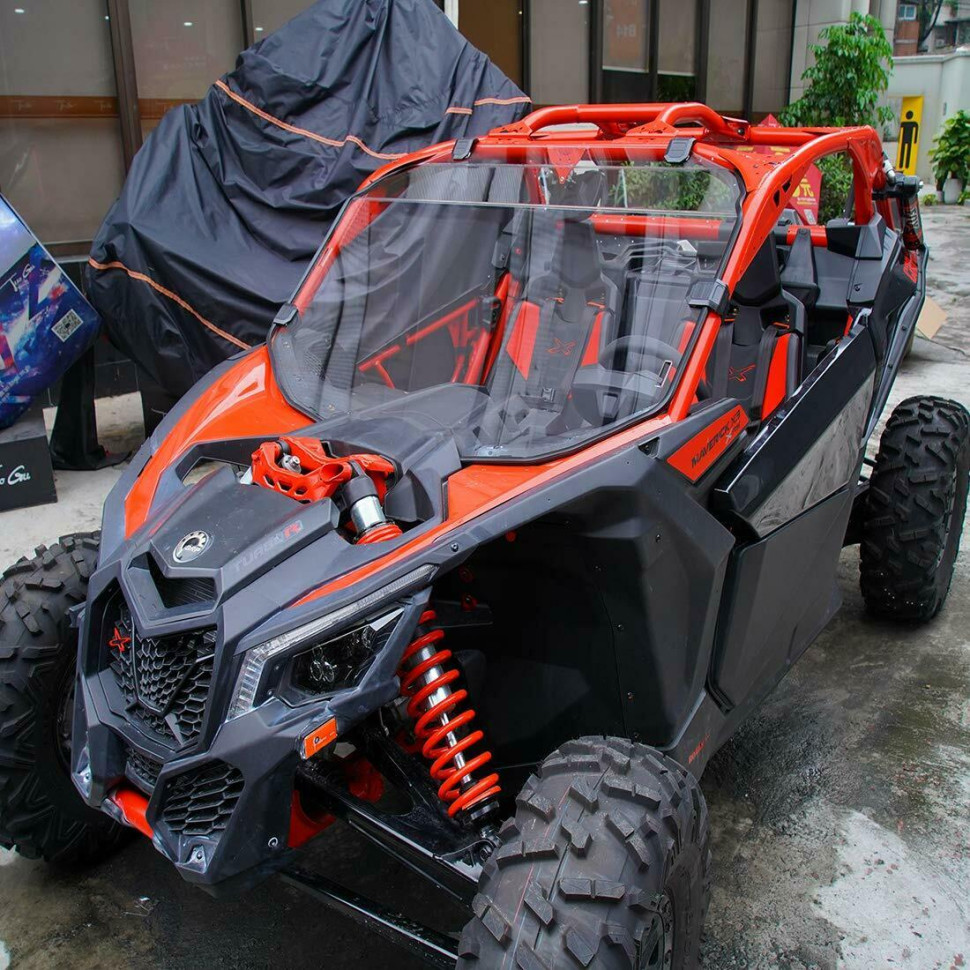 Стекло лобовое усиленное с защитой от царапин 5мм для CanAm Maverick X3 Kemimoto FTVWS012PC6 715004417 715002907