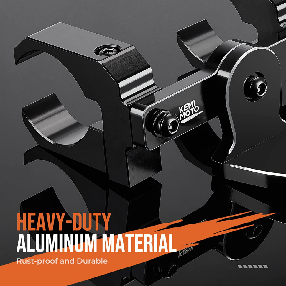 Держатель флага / фары усиленный двойной Kemimoto для всех UTV 1.5-2.0" B0111-05601BK