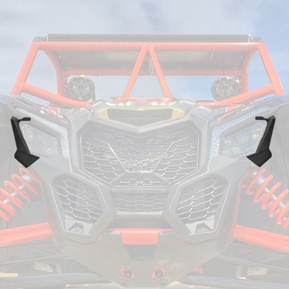 Защитная крышка передней фары для левая и правая Can-am Maverick X3, Max Turbo R XDS 2017- 2020 2021 705010628, 705010629 Kemi Moto GUA99 GUA99