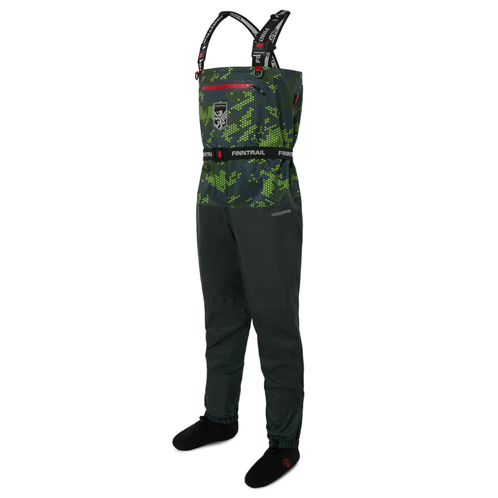 Вейдерсы квадроциклетные камуфляж зеленый /серый Finntrail Wademan 1524 CamoGreen FN-WW-GR FN-WW-GR-ML